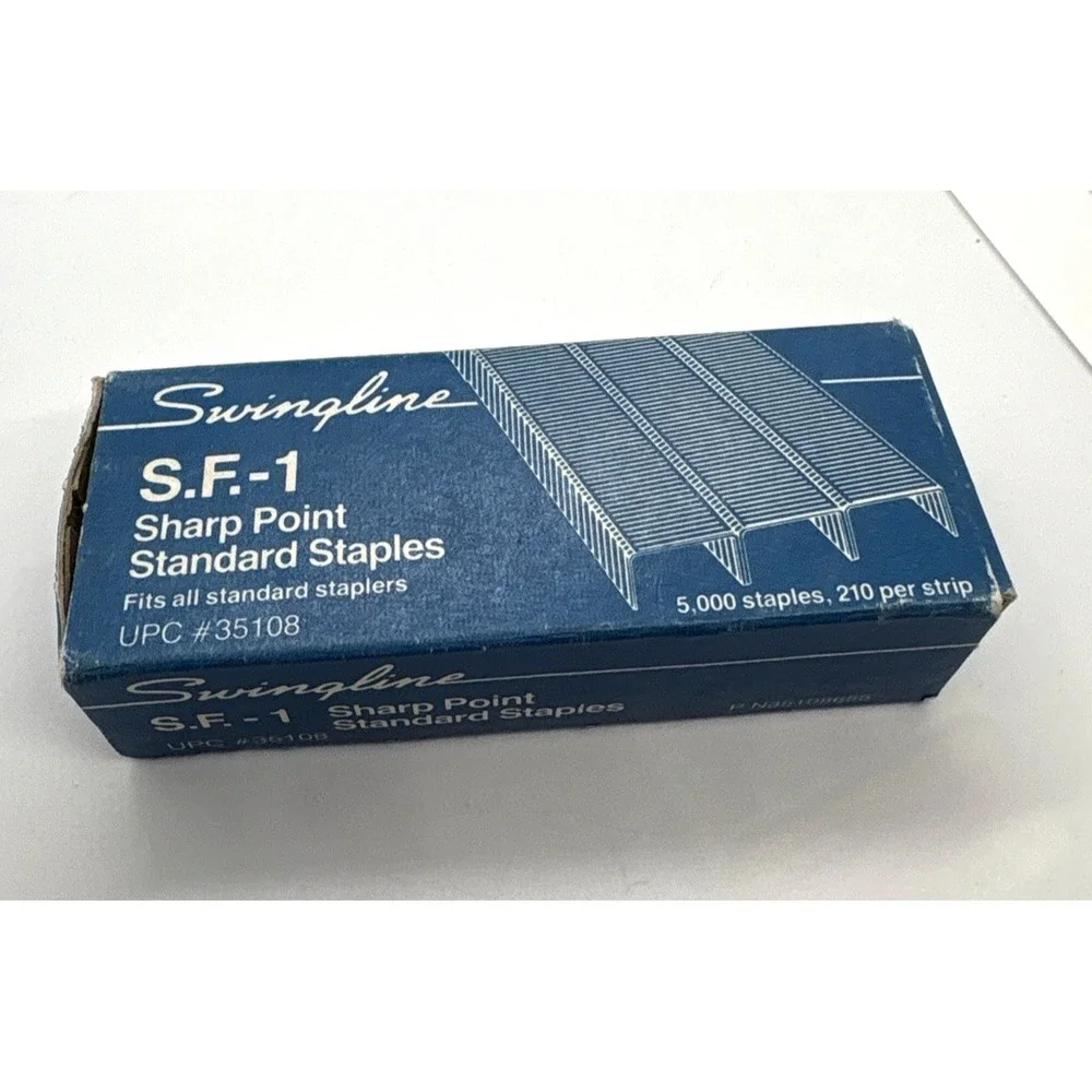 Vintage Swingline S.F.-1 Standard Staples – 5,000 ct Box – Retro Office Supply